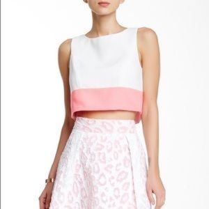 Black Halo Crop top and Skirt